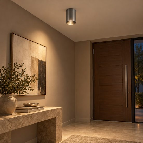 Gea luce gpl400 faretto da soffitto per cucina led 10w 3000k cilindrico argento