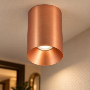 Gea luce gpl400 faretto da soffitto per cucina led 10w 3000k cilindrico bronzo