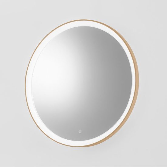 Gea luce krizia applique da parete con specchio led 40w cct 3000k 4000k rotonda new beige