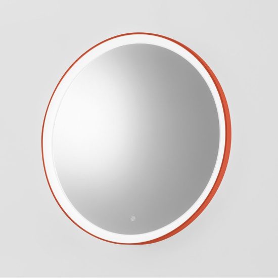 Gea luce krizia applique da parete con specchio led 40w cct 3000k 4000k rotonda terracotta