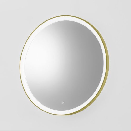 Gea luce krizia applique da parete con specchio led 40w cct 3000k 4000k rotonda verde salvia