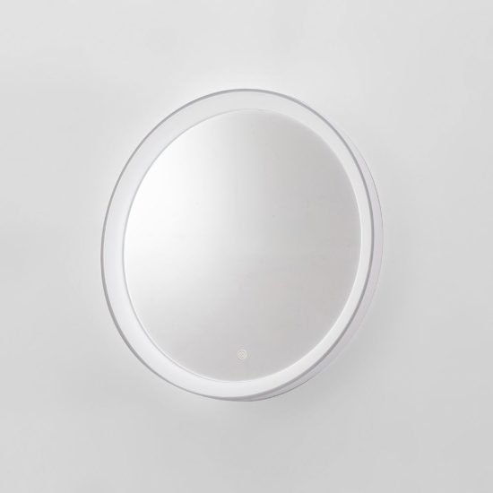 Gea luce krizia applique da parete con specchio led 30w cct 3000k 4000k rotonda bianco satinato