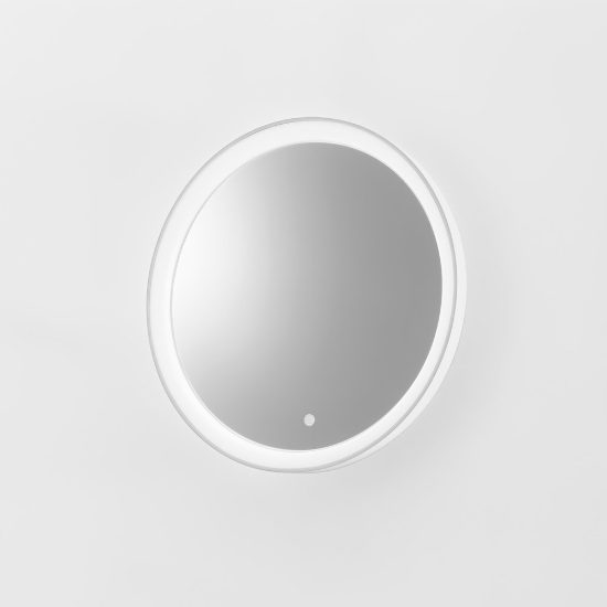 Gea luce krizia applique da parete con specchio led 25w cct 3000k 4000k rotonda bianco satinato