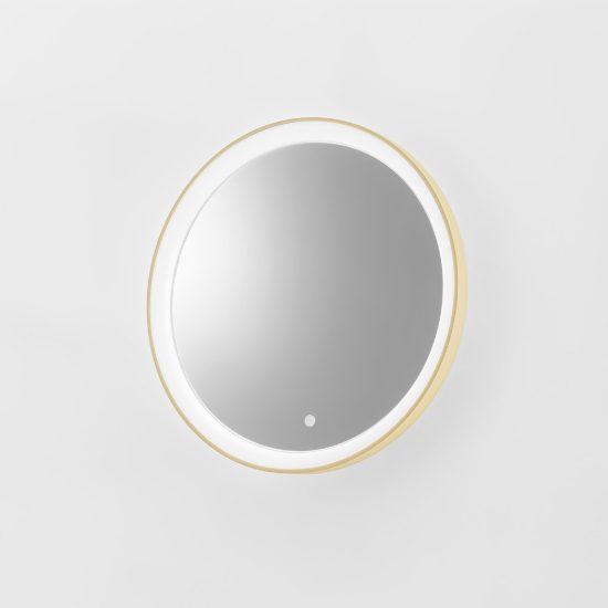 Gea luce krizia applique da parete con specchio led 25w cct 3000k 4000k rotonda new beige