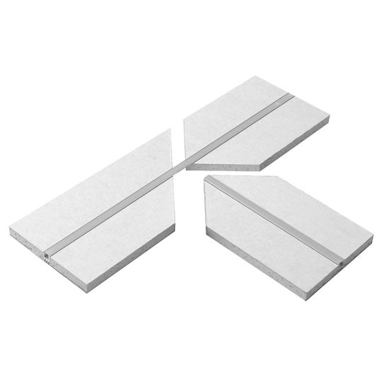 Gea luce pcala1 raccordo a t per profilo da incasso carrara g integrato in cartongesso argento