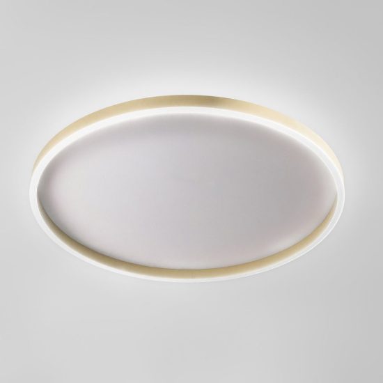 Gea luce aela plafoniera led 72w cct 3000k 4000k moderna rotonda new beige
