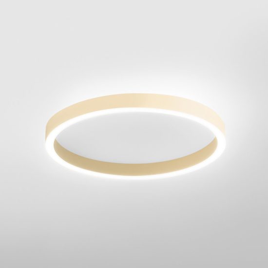 Gea luce aela plafoniera led 60w cct 3000k 4000k moderna rotonda new beige