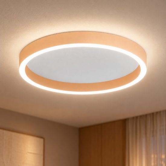Gea luce aela plafoniera led 60w cct 3000k 4000k moderna rotonda pesca