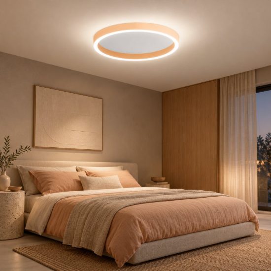 Gea luce aela plafoniera led 60w cct 3000k 4000k moderna rotonda pesca