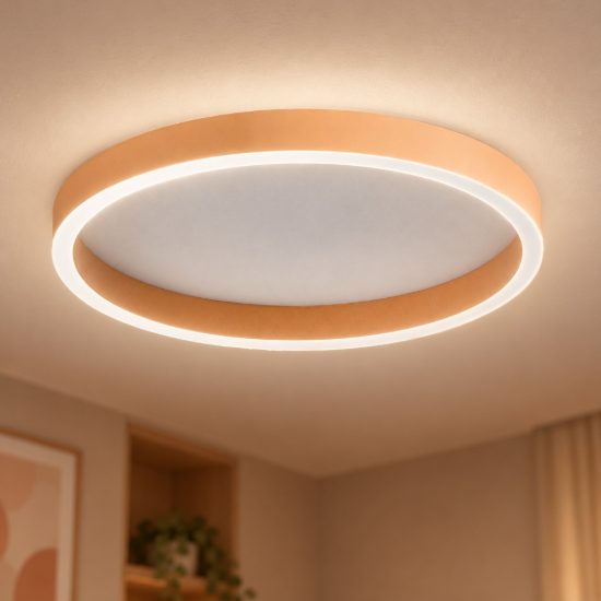 Gea luce aela plafoniera led 36w cct 3000k 4000k moderna rotonda pesca