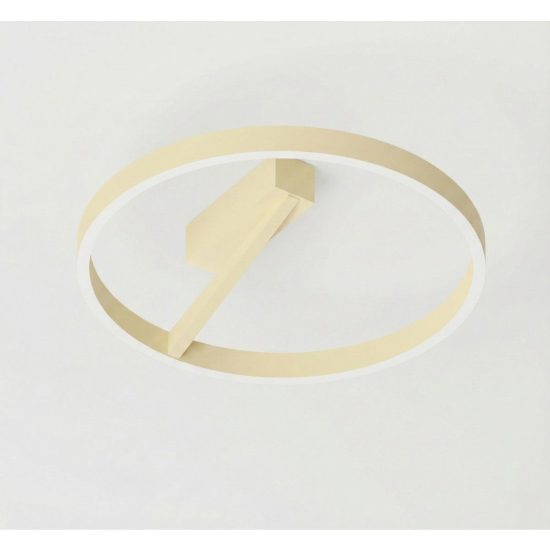 Gea luce criseide plafoniera led 60w 3000k moderna ad anello new beige