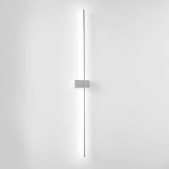 Gea luce cynara applique da parete per soggiorno led 25w 3000k moderna lineare bianco satinato