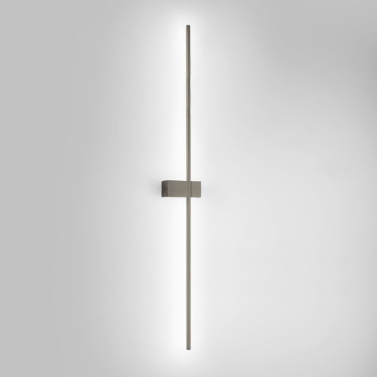 Gea luce cynara applique da parete per soggiorno led 25w 3000k moderna lineare titanio