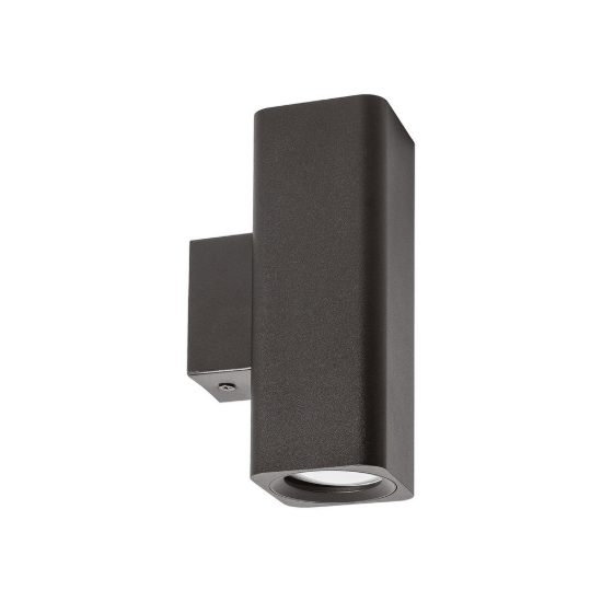 Gea luce gap 540 applique da parete per soggiorno moderna rettangolare nero satinato