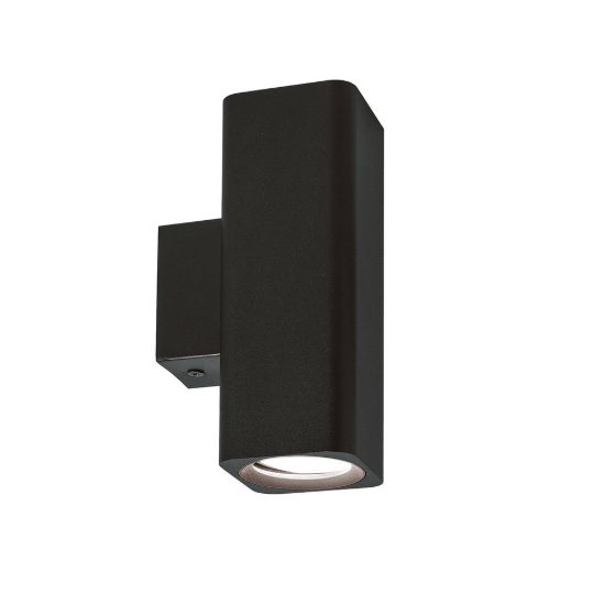 Gea luce gap 540 applique da parete per soggiorno moderna rettangolare nero satinato