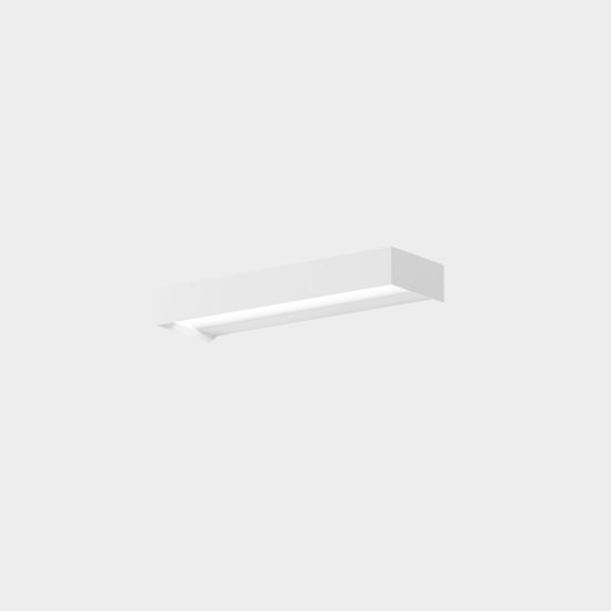 Gea luce gap 550 applique da parete per soggiorno led 10w 3000k moderna lineare bianca