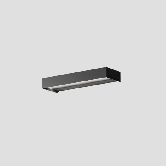 Gea luce gap 550 applique da parete per salotto led 10w 3000k moderna lineare nera