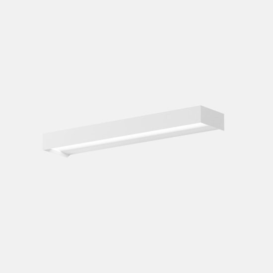 Gea luce gap 550 applique da parete per soggiorno led 20w 3000k moderna lineare bianca