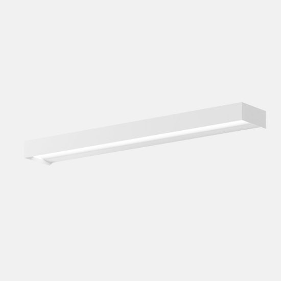 Gea luce gap 550 applique da parete per soggiorno led 30w 3000k moderna lineare bianca