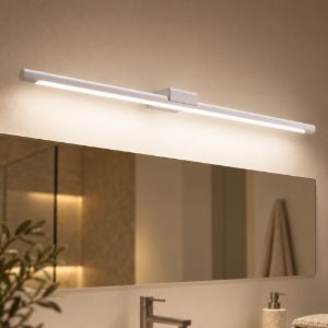 Gea luce gap 560 applique da parete per bagno led 24w 3000k moderna lineare bianca
