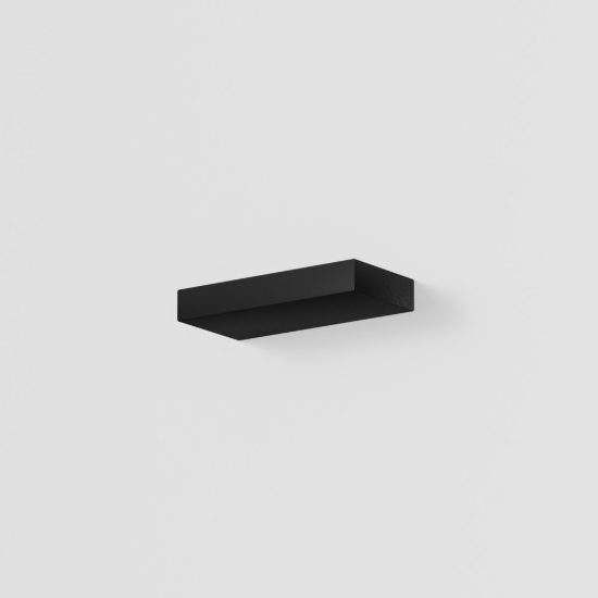 Gea luce gap 570 applique da parete per salotto led 20w 3000k moderna lineare nera