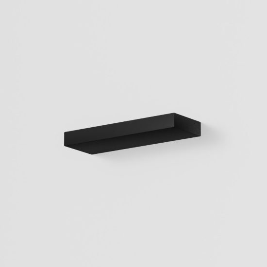 Gea luce gap 570 applique da parete per salotto led 34w 3000k moderna lineare nera