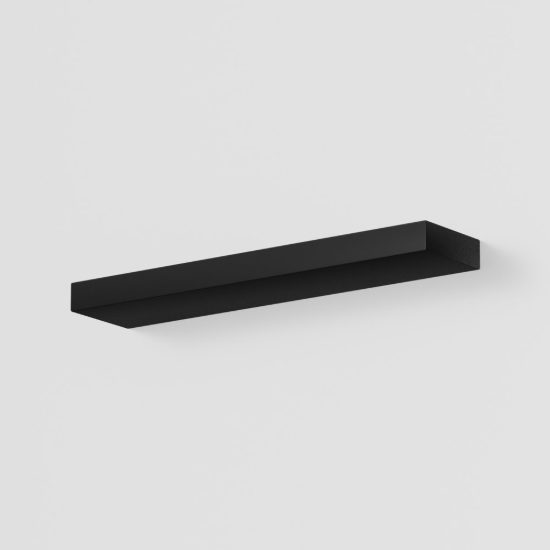 Gea luce gap 570 applique da parete per salotto led 44w 3000k moderna lineare nera