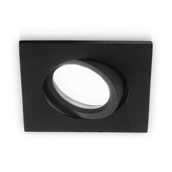 Gea luce gfa050 faretto da incasso per cartongesso per cucina orientabile quadrato nero