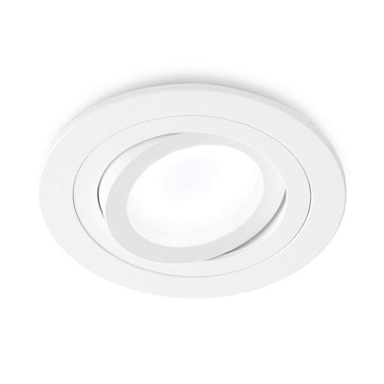 Gea luce gfa090 faretto da incasso per cartongesso per cucina rotondo bianco