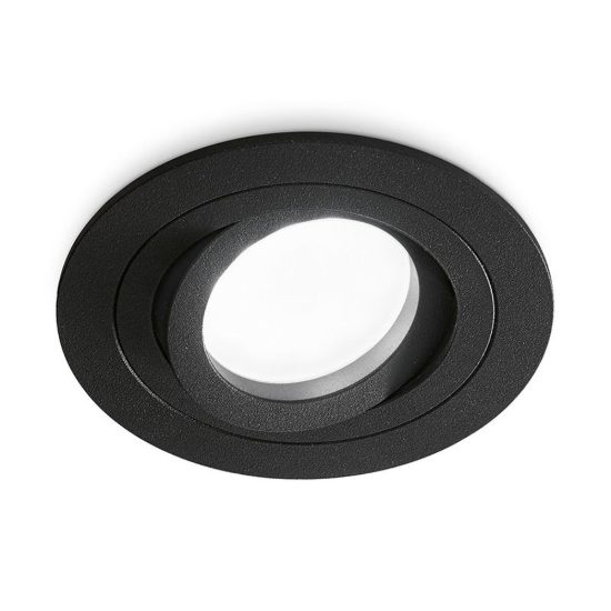 Gea luce gfa090 faretto da incasso per cartongesso per cucina rotondo nero
