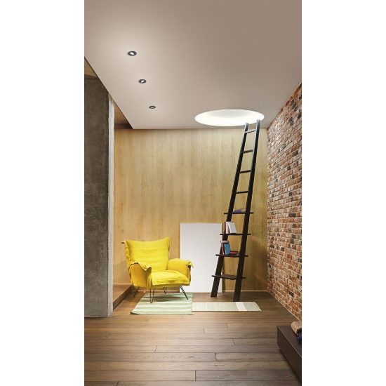Gea luce gfa090 faretto da incasso per cartongesso per cucina rotondo nero