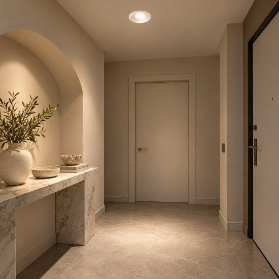 Gea luce gfa1150 faretto da incasso per cartongesso per cucina moderno rotondo bianco