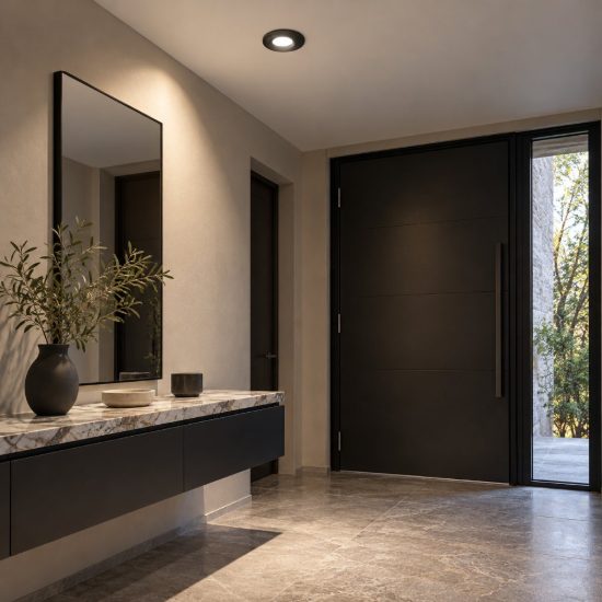 Gea luce gfa1150 faretto da incasso per cartongesso per cucina moderno rotondo nero