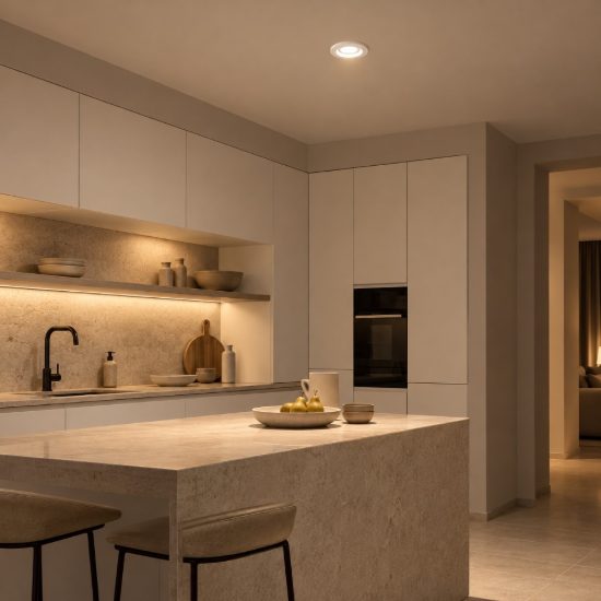 Gea luce gfa1160 faretto da incasso per cartongesso per cucina moderno rotondo bianco
