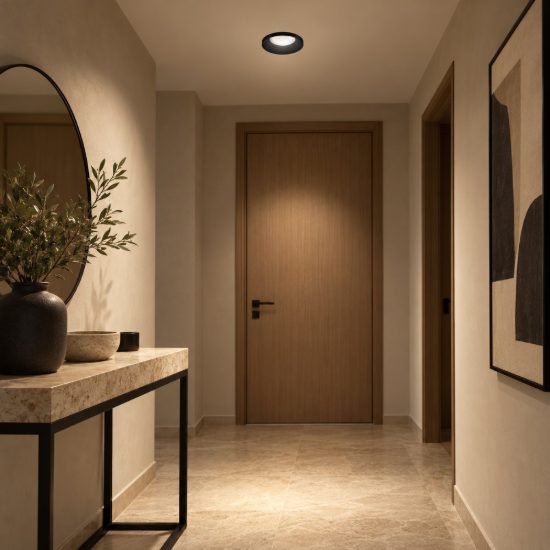 Gea luce gfa1160 faretto da incasso per cartongesso per cucina moderno rotondo nero