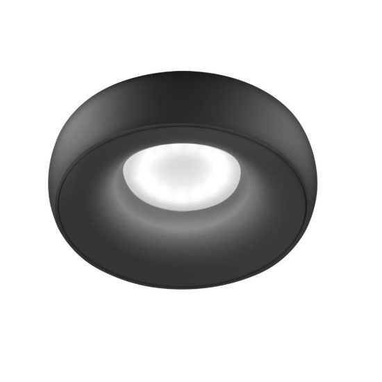 Gea luce gfa1170 faretto da incasso per cartongesso per cucina moderno rotondo nero