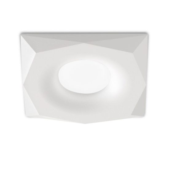Gea luce gfa1180 faretto da incasso per cartongesso per cucina moderno quadrato bianco
