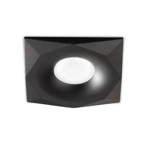 Gea luce gfa1180 faretto da incasso per cartongesso per cucina moderno quadrato nero