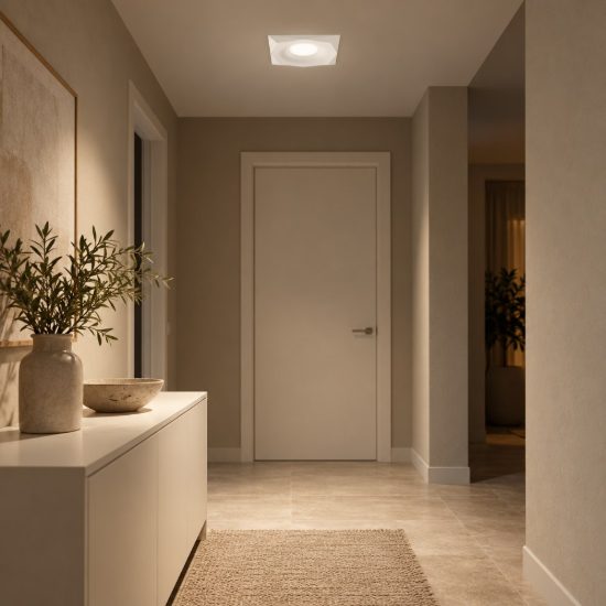 Gea luce gfa1190 faretto da incasso per cartongesso per cucina moderno quadrato bianco