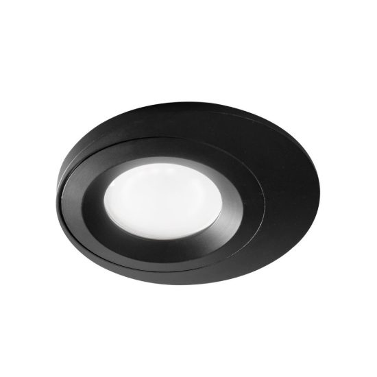 Gea luce gfa1200 faretto da incasso per cartongesso per cucina moderno rotondo nero