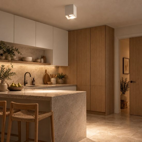 Gea luce gfa1230 faretto da soffitto per ingresso orientabile moderno quadrato bianco