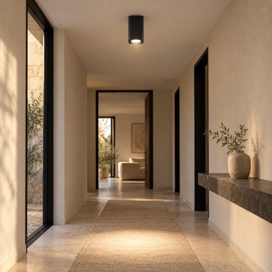 Gea luce gfa1620 faretto da soffitto per corridoio moderno quadrato nero