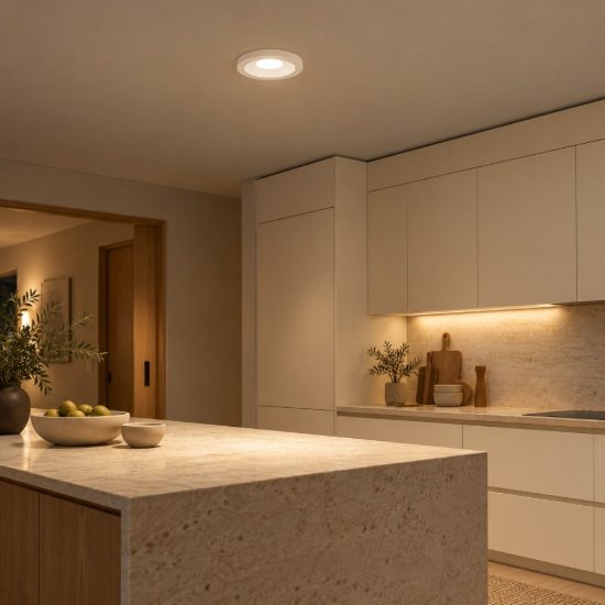 Gea luce gfa180 faretto da incasso per cartongesso per cucina moderno rotondo bianco