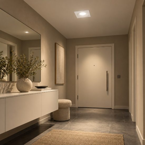 Gea luce gfa180 faretto da incasso per cartongesso per cucina moderno quadrato bianco