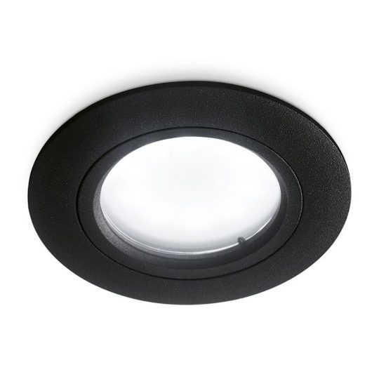 Gea luce gfa310 faretto da incasso per cartongesso per cucina moderno rotondo nero