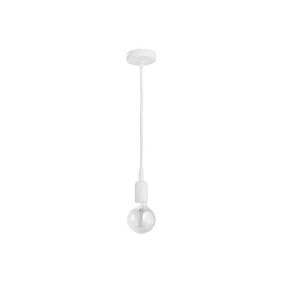 Gea luce gso lampada a sospensione grande per cucina moderna cilindrica bianco satinato