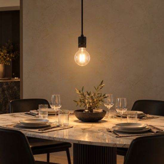 Gea luce gso lampada a sospensione piccola per cucina moderna cilindrica nero satinato