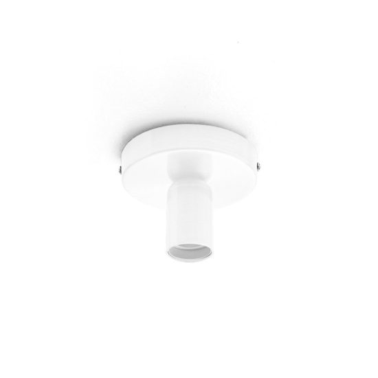 Gea luce gso plafoniera moderna rotonda bianco satinato