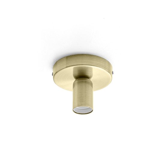 Gea luce gso plafoniera moderna rotonda ottone