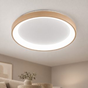 Gea luce krizia plafoniera led 50w cct 3000k 4000k moderna rotonda new beige